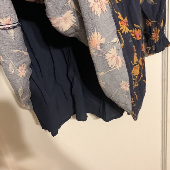 🍂🍁 Free People Buttondown Mini Dress Sz L - Picture 8 of 9